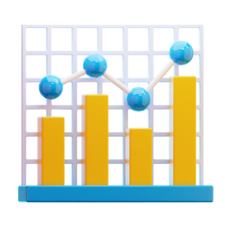 Wachstum Diagramm  3D Icon
