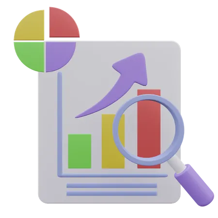 Wachstumsanalyse  3D Icon