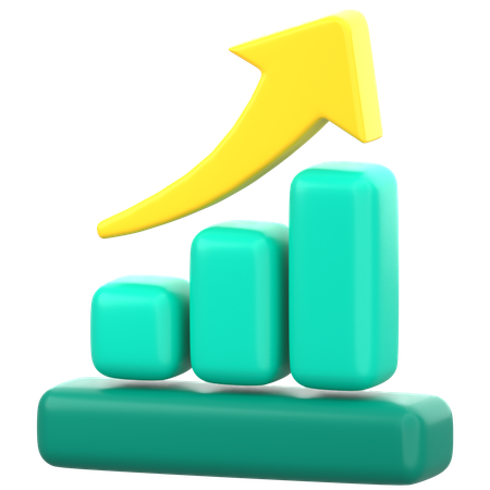Wachstumsdiagramm  3D Icon