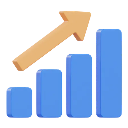 Wachstum Diagramm  3D Icon