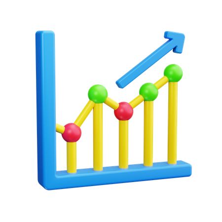 Wachstum Diagramm  3D Icon