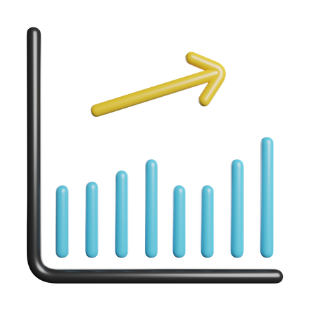 Wachstum Diagramm  3D Icon