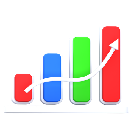 Wachstum Diagramm  3D Icon