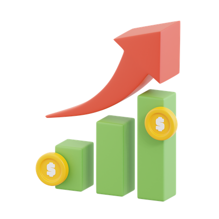 Wachstum Diagramm  3D Icon