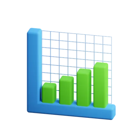 Wachstum Diagramm  3D Illustration