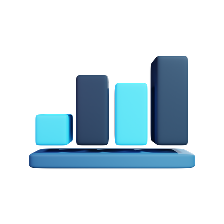 Wachstum Diagramm  3D Illustration