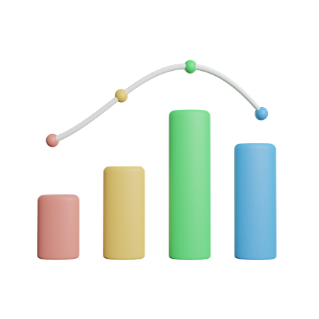 Wachstumsdiagramm  3D Illustration