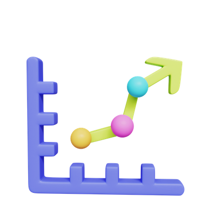 Wachstum Diagramm  3D Icon