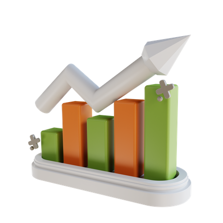 Wachstum Diagramm  3D Icon