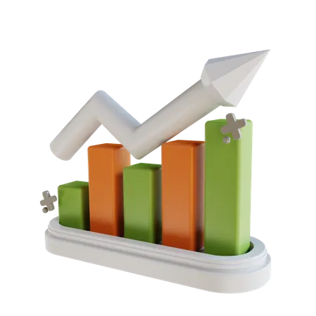 Wachstum Diagramm  3D Icon