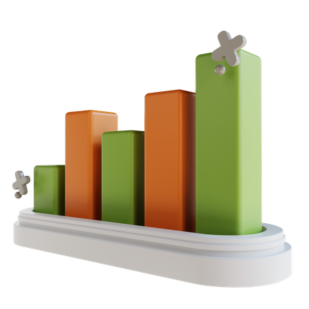 Wachstum Diagramm  3D Icon