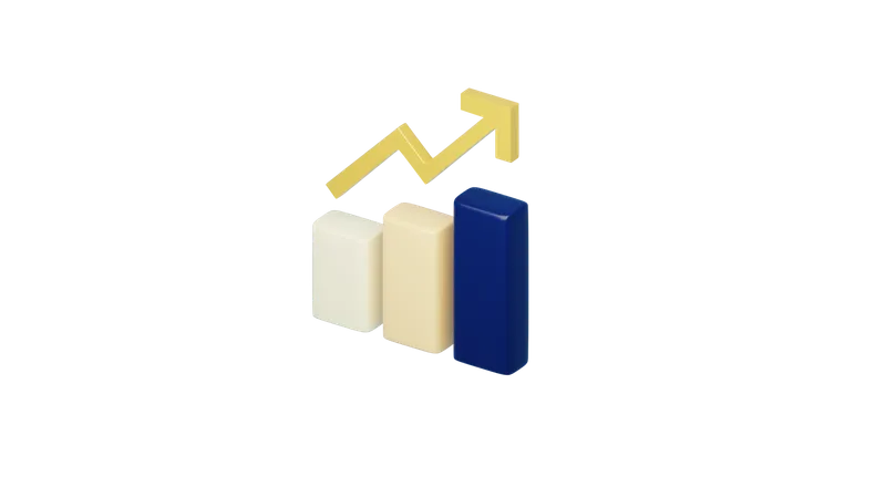 Wachstumsdiagramm  3D Icon