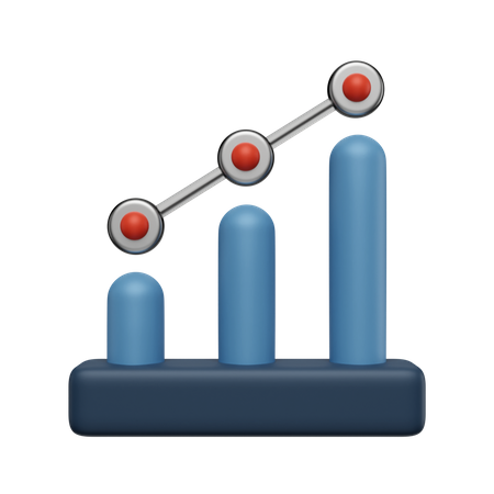 Wachstum Diagramm  3D Icon