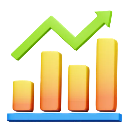 Wachstum Diagramm  3D Icon