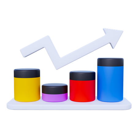 Wachstum Diagramm  3D Icon