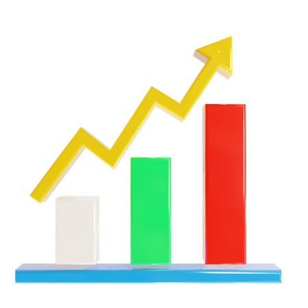 Wachstum Diagramm  3D Icon