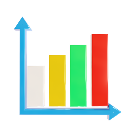 Wachstumsdiagramm  3D Icon