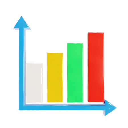 Wachstumsdiagramm  3D Icon