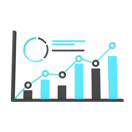 Wachstum Diagramm  3D Icon