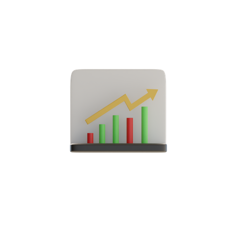 Wachstum Diagramm  3D Icon