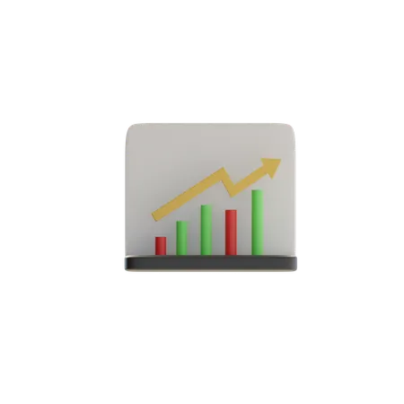 Wachstum Diagramm  3D Icon