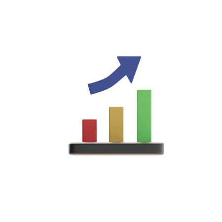 Wachstum Diagramm  3D Icon