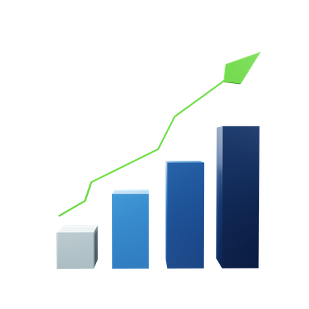 Wachstum Diagramm  3D Icon