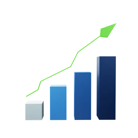 Wachstum Diagramm  3D Icon