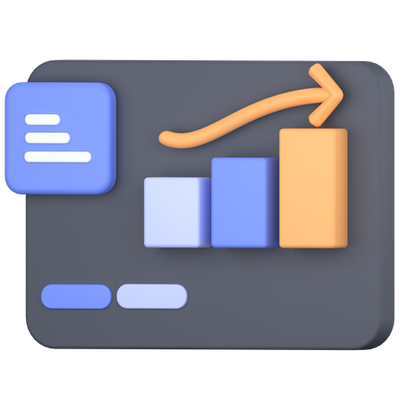 Wachstumsdiagramm  3D Icon