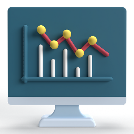 Wachstumsdiagramm  3D Icon