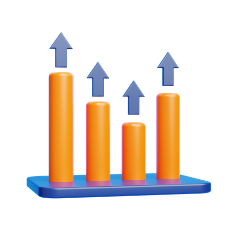 Wachstum Diagramm  3D Icon