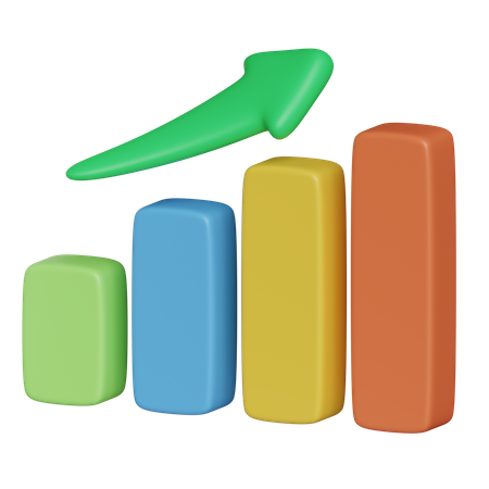 Wachstum Diagramm  3D Icon