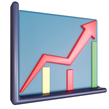 Wachstumsdiagramm  3D Icon