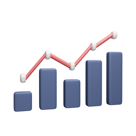 Wachstumsdiagramm  3D Icon