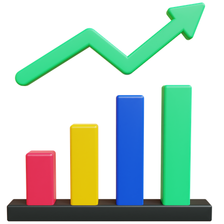 Wachstum Diagramm  3D Icon