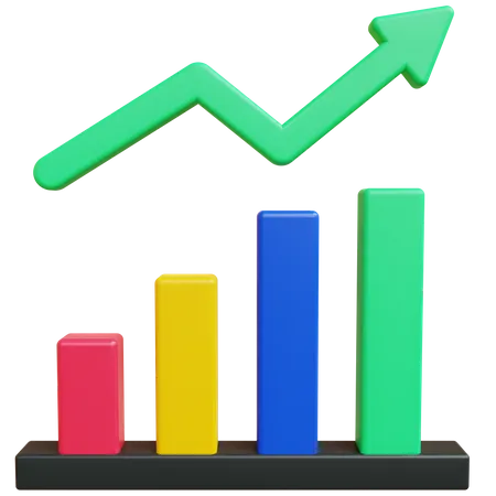 Wachstum Diagramm  3D Icon