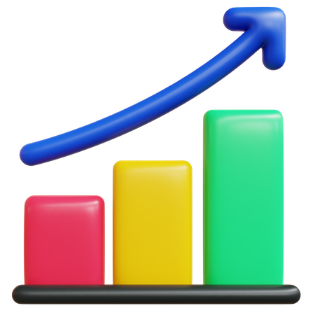 Wachstum Diagramm  3D Icon