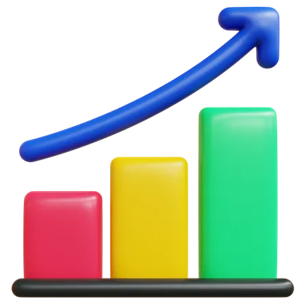 Wachstum Diagramm  3D Icon