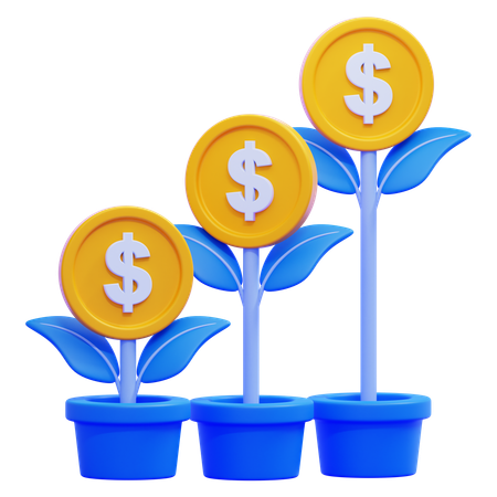 Wachstumsplan  3D Icon