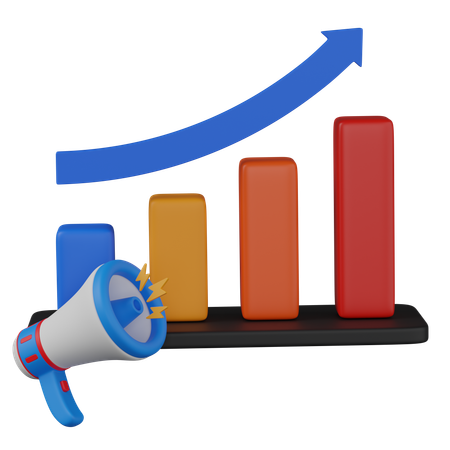 Wachstumsstatistik  3D Icon