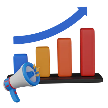 Wachstumsstatistik  3D Icon