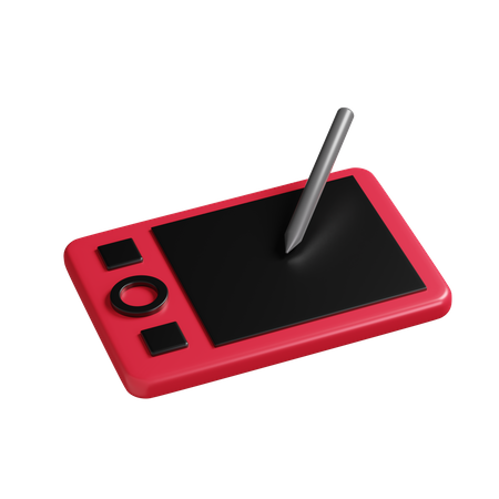 Wacom Tablet  3D Illustration