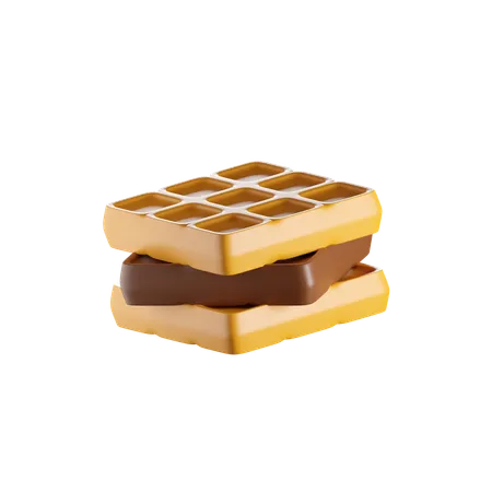 Wafel Chocolate  3D Icon