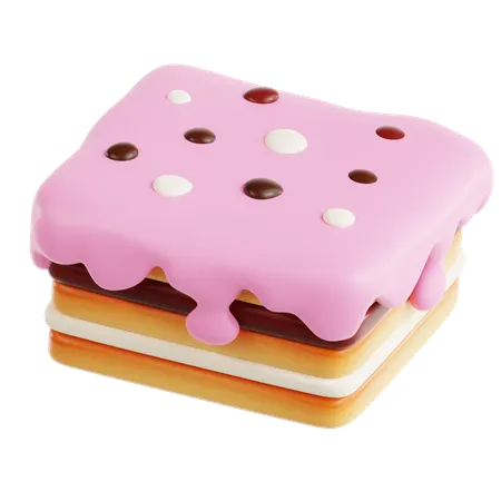 Wafer Dessert With Cream  3D Icon