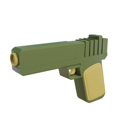 Pistole  3D Illustration