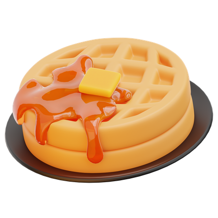 Waffel  3D Icon