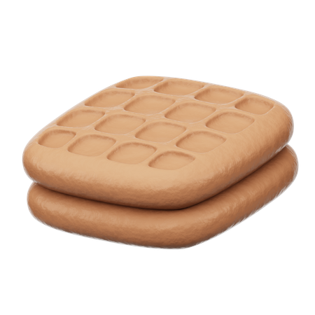 Waffel  3D Icon