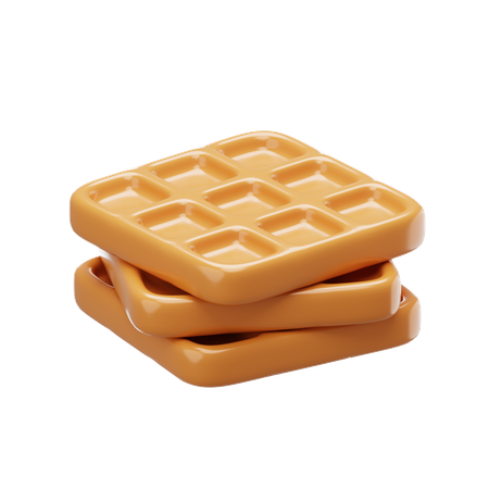 Waffel  3D Icon