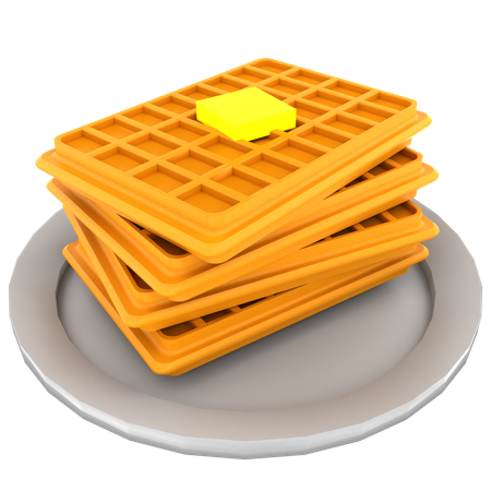 Waffel  3D Icon