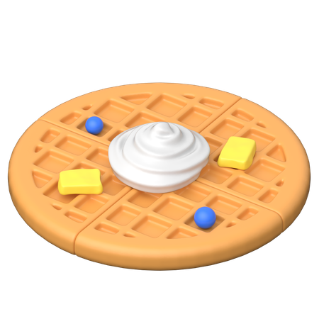 Waffel  3D Icon